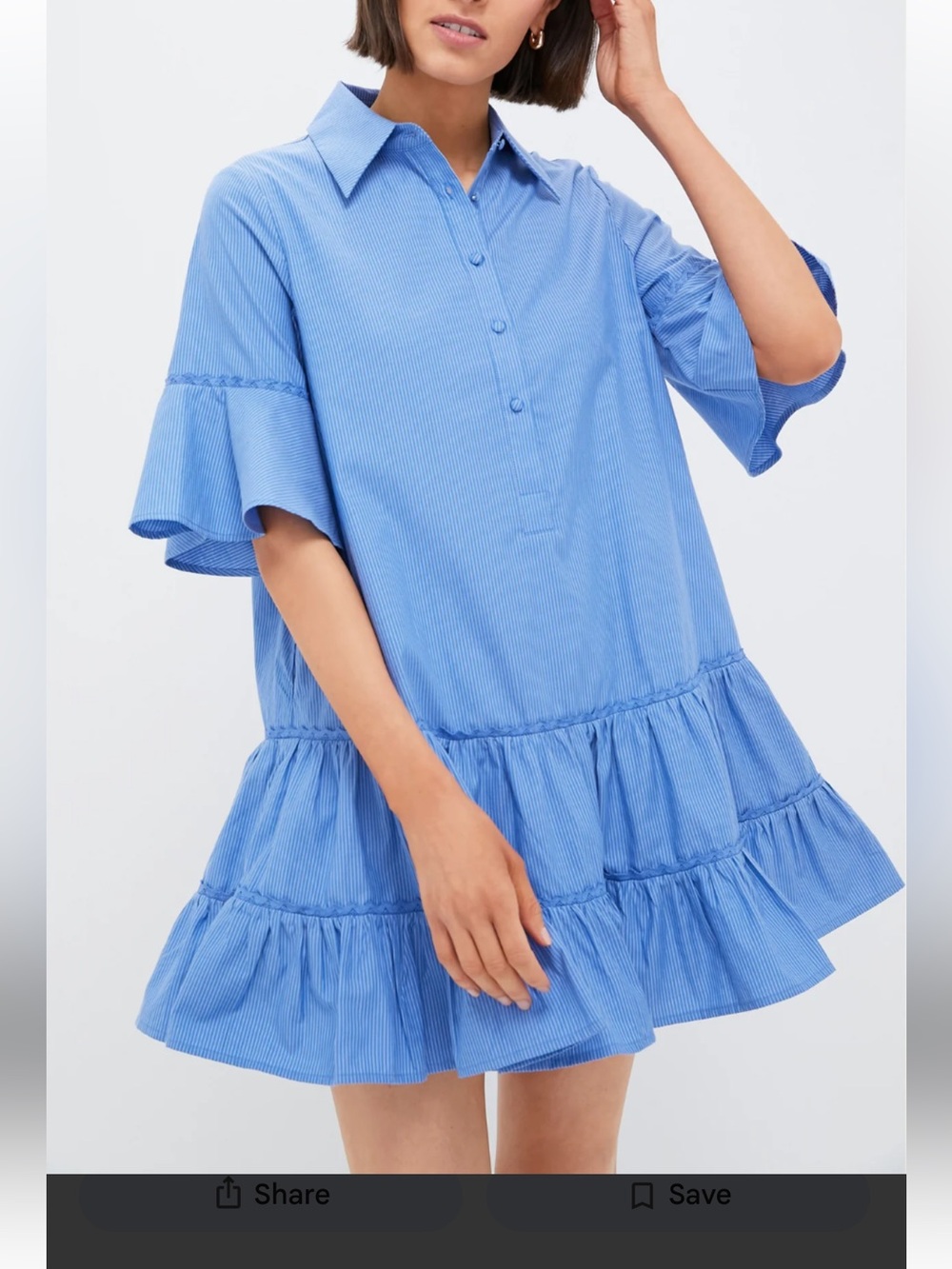 Pomander Place Blue Stripe Mckenna Dress